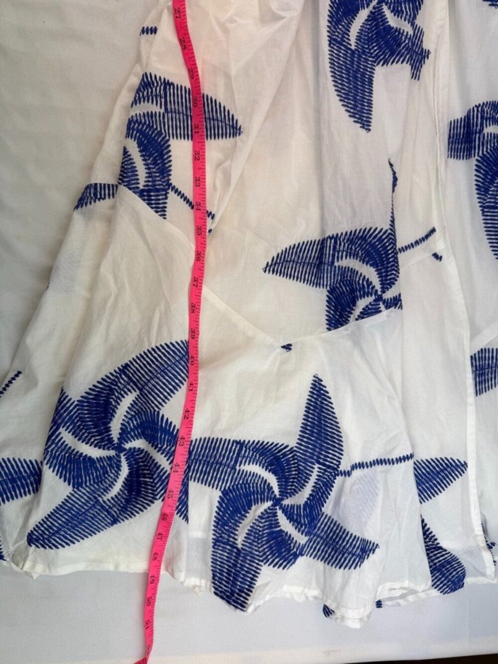 NWT CIEBON Kaiden Embroidered Tie Belt Maxi Wrap Dress Size Small - Picture 10 of 11